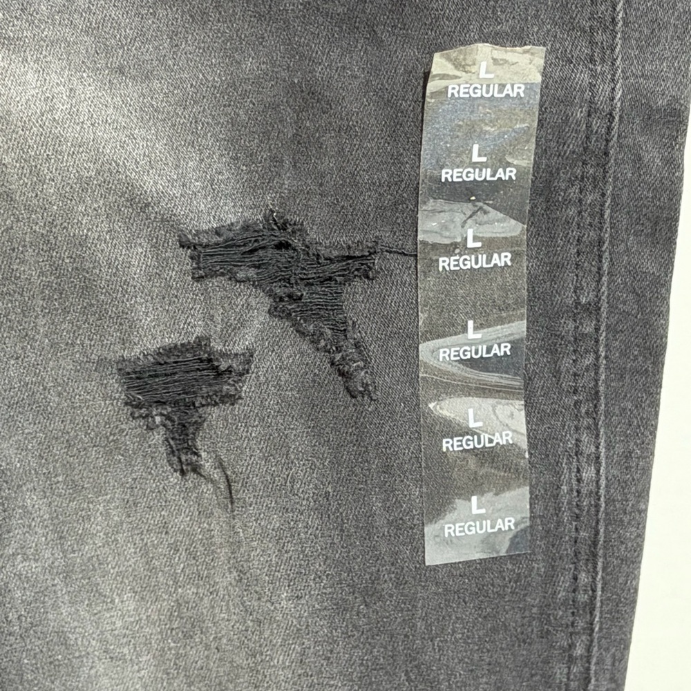 NWT Maurice’s High Rise Distressed Black Women's Jeggings Size Large Regular - Picture 2 of 9